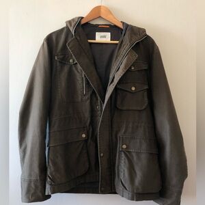 TAKEO Kikuchi Vintage Green Hooded Utility Jacket